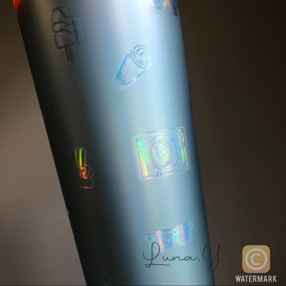 Starbucks Back to School Holographic Icon Toss Blue Soft Touch Venti Tumbler Cup - Picture 5 of 11